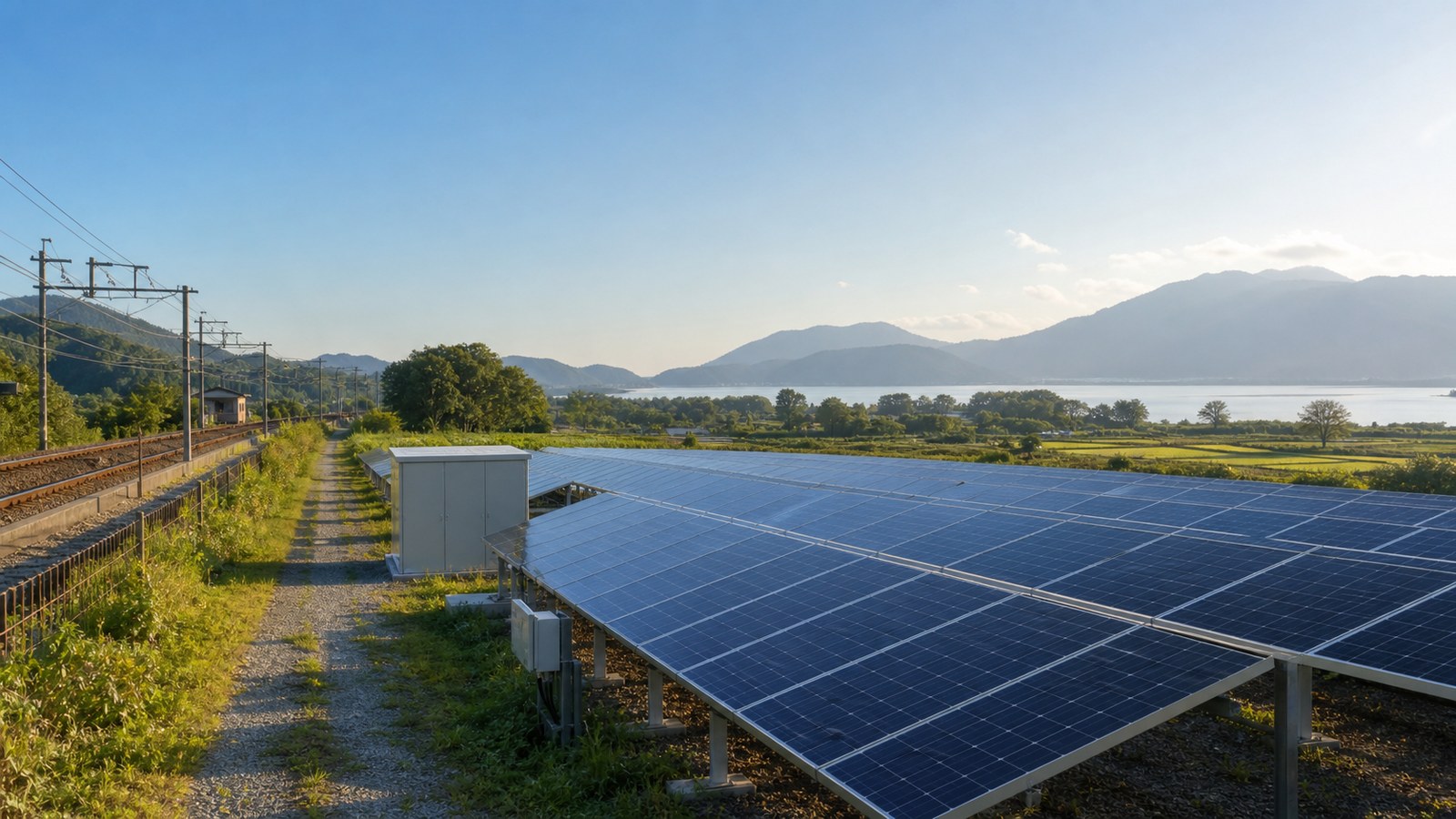 蓬莱駅周辺 75.6kW 小型太陽光発電所をEnergy Farm構想へ接続